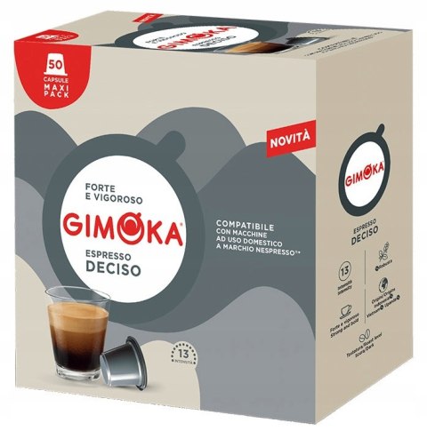 Kapsułki do Nespresso Gimoka Espresso Deciso 50 szt. Kapsułki do Nespresso Gimoka Espresso Deciso 50 szt.