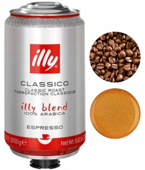 Kawa ziarnista Arabica Illy Espresso Classico 3000 g Kawa ziarnista Arabica Illy Espresso Classico 3000 g
