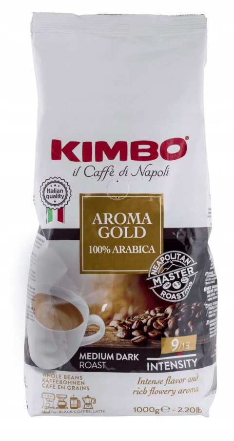 Kawa ziarnista Arabica Kimbo Aroma Gold 1000 g