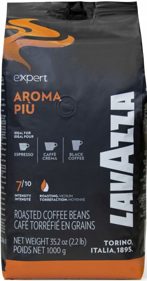 Kawa ziarnista mieszana Lavazza Expert Aroma Piu 1000 g Kawa ziarnista mieszana Lavazza Expert Aroma Piu 1000 g