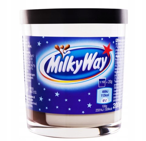 Krem MILKY WAY KAKAOWO MLECZNY Czekoladowy 200g Krem MILKY WAY KAKAOWO MLECZNY Czekoladowy 200g