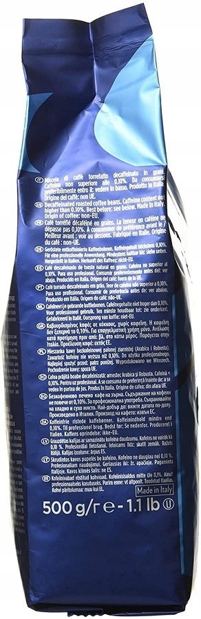 Lavazza Caffe Decaffeinato Kawa Ziarnista 500G Lavazza Caffe Decaffeinato Kawa Ziarnista 500G