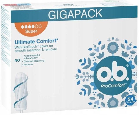 O.B. ProComfort Super Tampony 54 sztuki