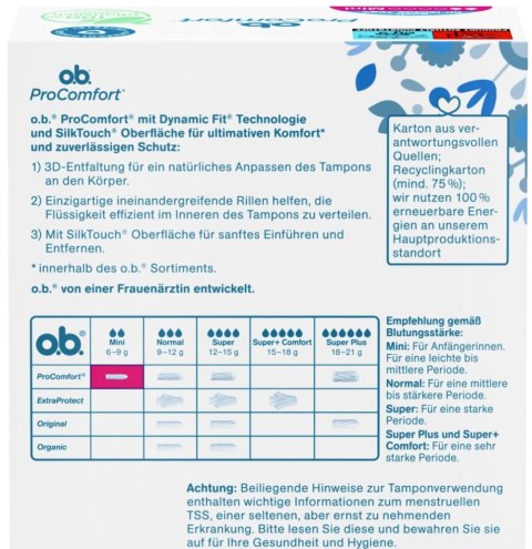 O.b. ProComfort Mini tampony 64 sztuki