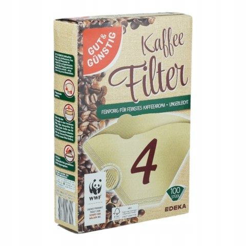 Filtry papierowe do kawy Edeka 100 szt.