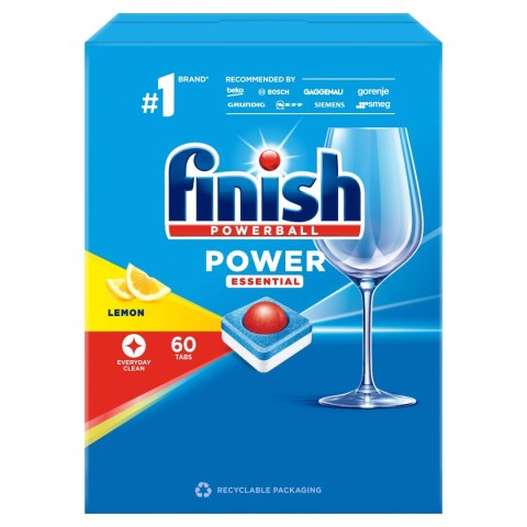 KAPSUŁKI DO ZMYWARKI FINISH POWER ESSENTIALL 60 S KAPSUŁKI DO ZMYWARKI FINISH POWER ESSENTIALL 60 S