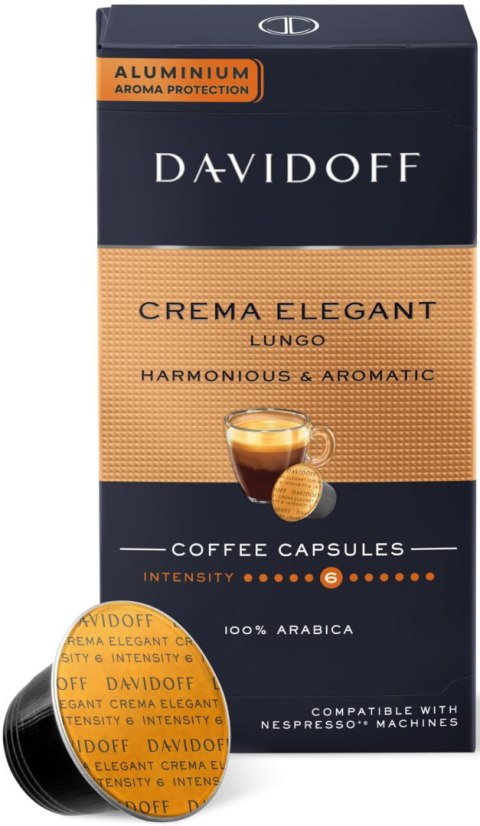 Kapsułki do Nespresso DAVIDOFF CREMA ELEGANT 10 szt. Kapsułki do Nespresso DAVIDOFF CREMA ELEGANT 10 szt.