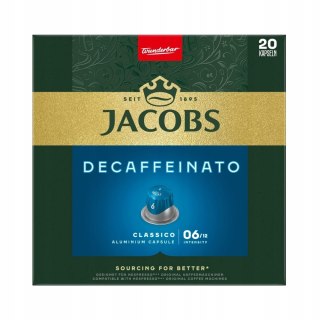 Kapsułki do Nespresso Jacobs Lungo Decaffeinato 20 sztuk BEZKOFEINOWA