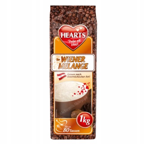 Kawa cappuccino Hearts 1000 g Wiener Melange Kawa cappuccino Hearts 1000 g Wiener Melange