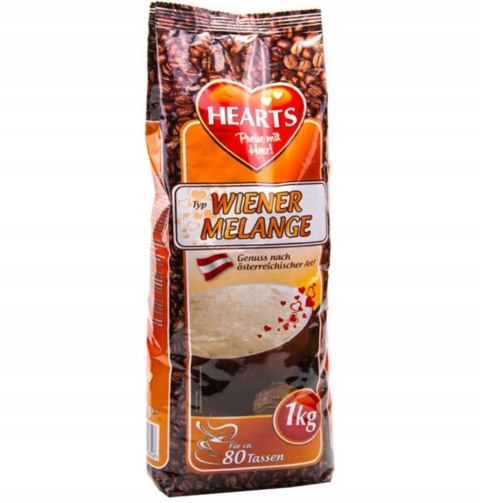 Kawa cappuccino Hearts 1000 g Wiener Melange Kawa cappuccino Hearts 1000 g Wiener Melange