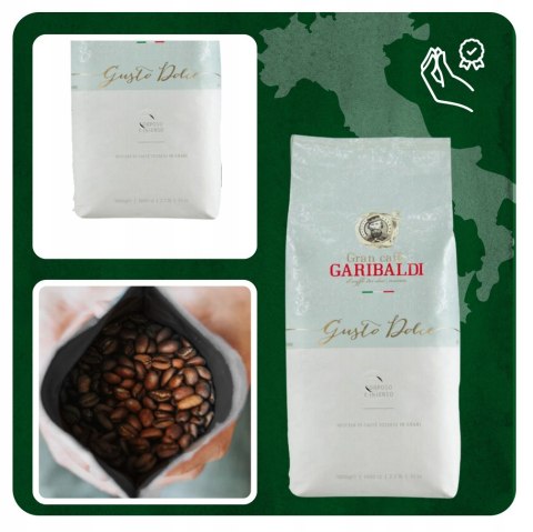 Kawa ziarnista mieszana Garibaldi Gusto Dolce 1000 g 1000 g
