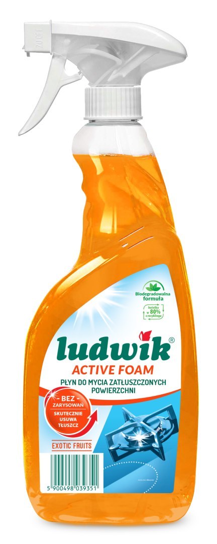 Ludwik płyn do zatłuszczonych powierzchni 600ml - exotic fruits Ludwik płyn do zatłuszczonych powierzchni 600ml - exotic fruits