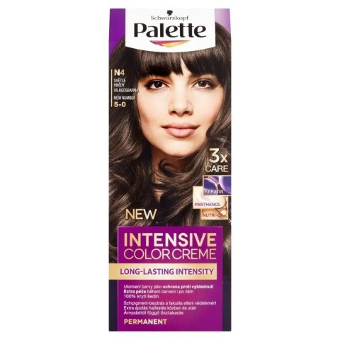 Palette Intensive Color Creme farba do włosów w kremie N4 Light Brown Palette Intensive Color Creme farba do włosów w kremie N4 Light Brown