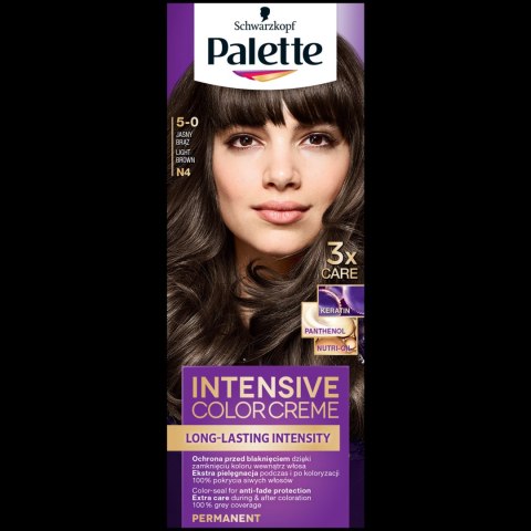 Palette Intensive Color Creme farba do włosów w kremie N4 Light Brown Palette Intensive Color Creme farba do włosów w kremie N4 Light Brown