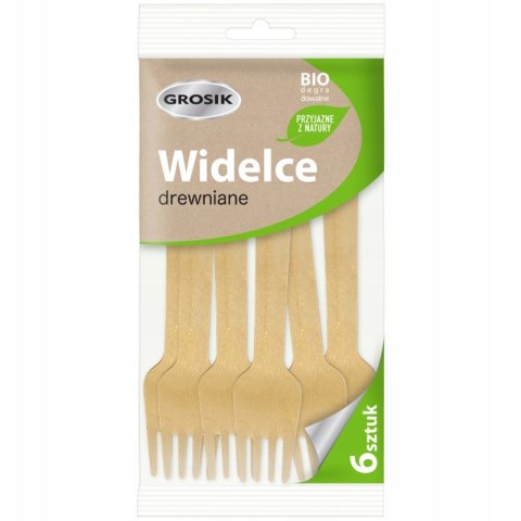 GROSIK WIDELCE DREWNIANE BIODEGRADOWALNE 6 SZTUK GROSIK WIDELCE DREWNIANE BIODEGRADOWALNE 6 SZTUK