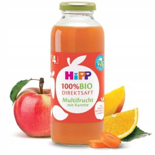 HIPP BIO SOK OWOCOWY Z MARCHEWKĄ I MANGO 330ml 5m 100%