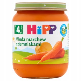 HIPP PIERWSZE WARZYWKA BIO MŁODA MARCHEWKA 4m 125g