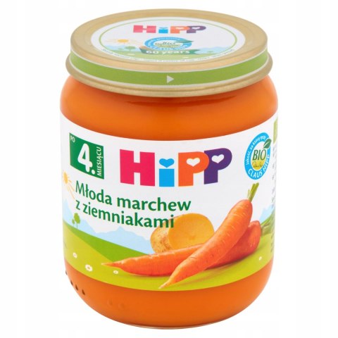 HIPP PIERWSZE WARZYWKA BIO MŁODA MARCHEWKA 4m 125g