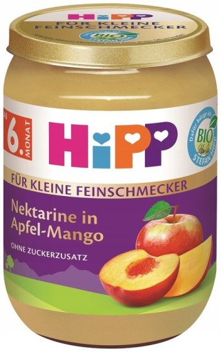 HiPP Jabłka z nektarynką i mango BIO, 190g