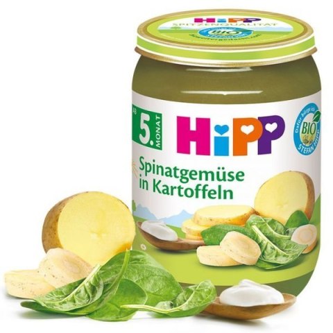 HiPP Kremowy Szpinak z Ziemniaczkami Wit B Żelazo HiPP Kremowy Szpinak z Ziemniaczkami Wit B Żelazo