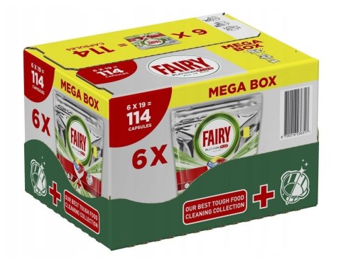 Kapsułki do zmywarki FAIRY Platinum Plus All in One Lemon - 114 szt. Kapsułki do zmywarki FAIRY Platinum Plus All in One Lemon - 114 szt.