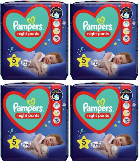 Pampers Pants Night 5 88 szt. 12-17 kg Pieluchomajtki Pampers Pants Night 5 88 szt. 12-17 kg Pieluchomajtki