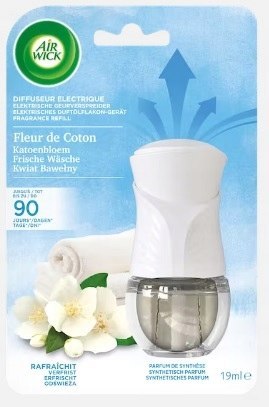 AIRWICK Electric urz.+zap. Kwiat Bawełny 19ml AIRWICK Electric urz.+zap. Kwiat Bawełny 19ml