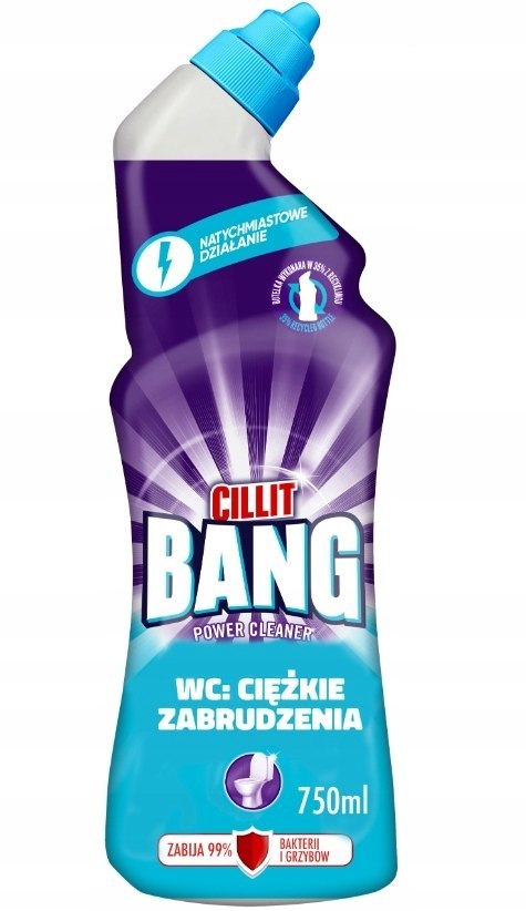 Cillit Bang Ciężkie Zabrudzenia Żel do WC 750 ml Cillit Bang Ciężkie Zabrudzenia Żel do WC 750 ml