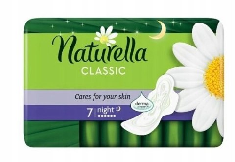 Naturella, Podpaski ze skrzydełkami, Maxi Noc 7szt Naturella, Podpaski ze skrzydełkami, Maxi Noc 7szt