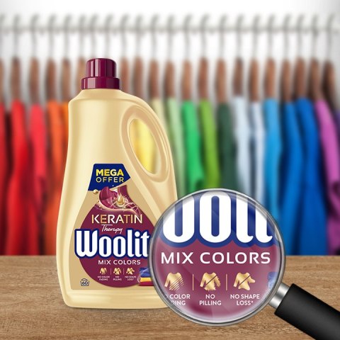 Woolite Color płyn do prania do kolorowych ubrań z keratyną 3,6L 60 prań