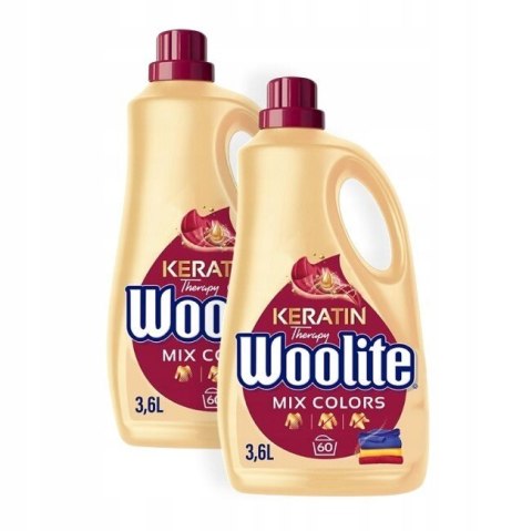 Woolite Color płyn do prania do kolorowych ubrań z keratyną 3,6L 60 prań