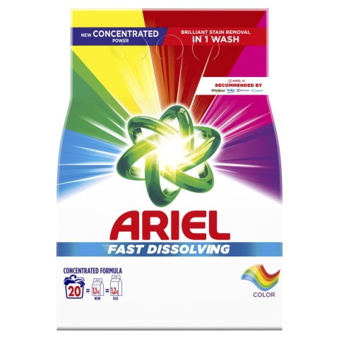 Ariel Fast dissolving Proszek do kolorów, 1,1kg Ariel Fast dissolving Proszek do kolorów, 1,1kg