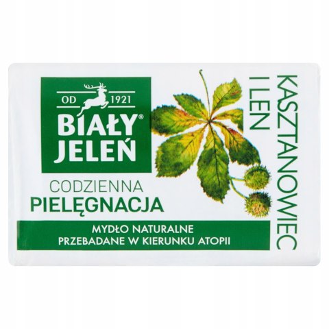 Biały Jeleń mydło kasztanowiec i len Premium 100g Biały Jeleń mydło kasztanowiec i len Premium 100g