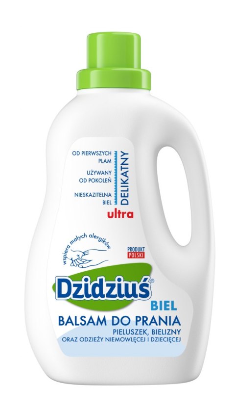 Dzidziuś Balsam Płyn do prania Biel 1,5kg Dzidziuś Balsam Płyn do prania Biel 1,5kg