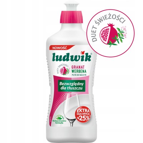 LUDWIK Płyn do naczyń granat z werbeną 900 g LUDWIK Płyn do naczyń granat z werbeną 900 g