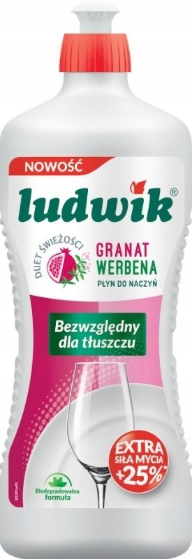 LUDWIK Płyn do naczyń granat z werbeną 900 g LUDWIK Płyn do naczyń granat z werbeną 900 g