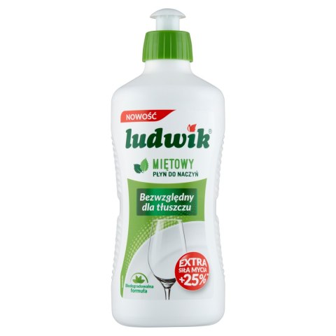 Ludwik, płyn do naczyń, miętowy, 450 g Ludwik, płyn do naczyń, miętowy, 450 g