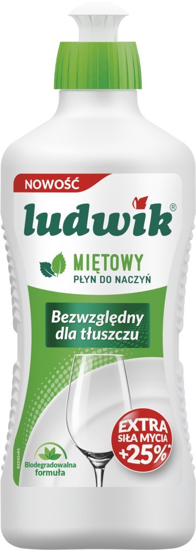 Ludwik, płyn do naczyń, miętowy, 450 g Ludwik, płyn do naczyń, miętowy, 450 g