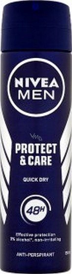 NIVEA DEZODORANT MĘSKI SPRAY 150 ml PROTECT & CARE