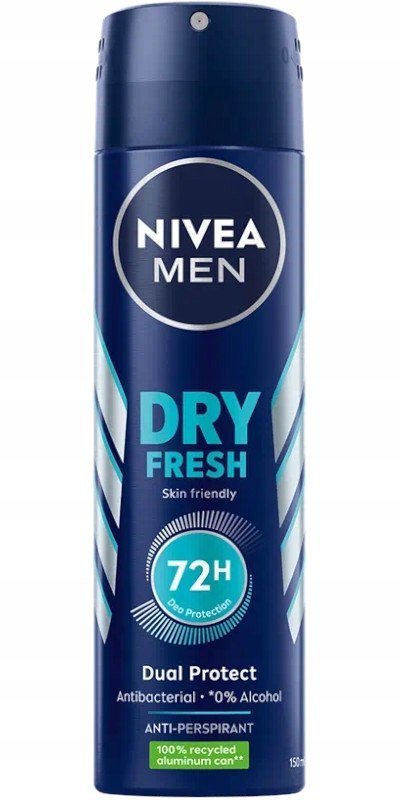 NIVEA MEN DEZODORANT ANTIPERSPIRANT SPRAY MĘSKI Dry Fresh NIVEA MEN DEZODORANT ANTIPERSPIRANT SPRAY MĘSKI Dry Fresh