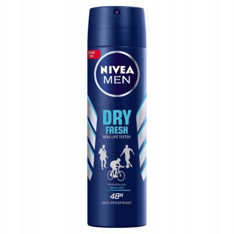 NIVEA MEN DEZODORANT ANTIPERSPIRANT SPRAY MĘSKI Dry Fresh NIVEA MEN DEZODORANT ANTIPERSPIRANT SPRAY MĘSKI Dry Fresh