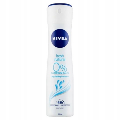 Nivea FRESH NATURAL 0 % aluminium deo spray 150ml. Nivea FRESH NATURAL 0 % aluminium deo spray 150ml.