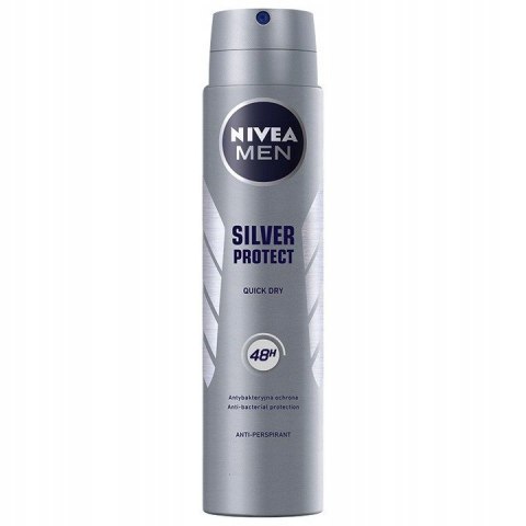 Nivea Men Dezodorant w spray 150ml Silver Protect Nivea Men Dezodorant w spray 150ml Silver Protect