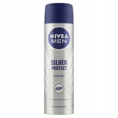 Nivea Men Dezodorant w spray 150ml Silver Protect Nivea Men Dezodorant w spray 150ml Silver Protect