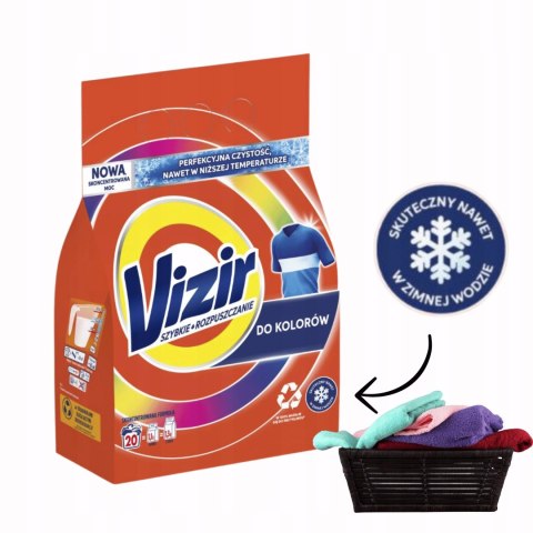 Vizir Proszek do prania kolorowych tkanin, 1,1 kg Vizir Proszek do prania kolorowych tkanin, 1,1 kg