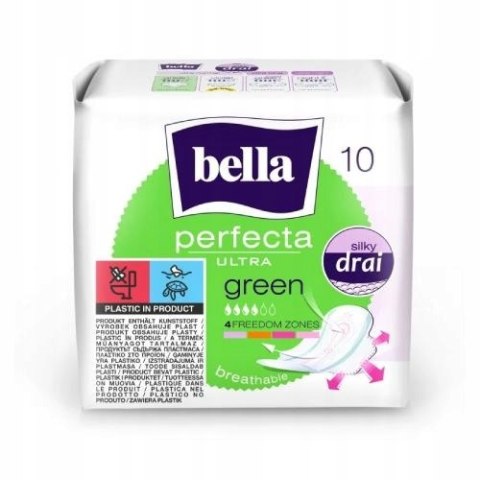 BELLA Podpaski Perfecta Ultra Green, 10szt. BELLA Podpaski Perfecta Ultra Green, 10szt.