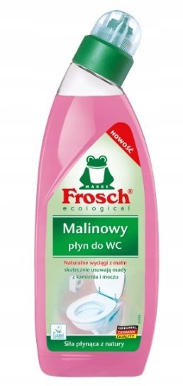 FROSCH Płyn do WC Ekologiczny Środek Czyszczący na Kamień Malina 750 ml FROSCH Płyn do WC Ekologiczny Środek Czyszczący na Kamień Malina 750 ml