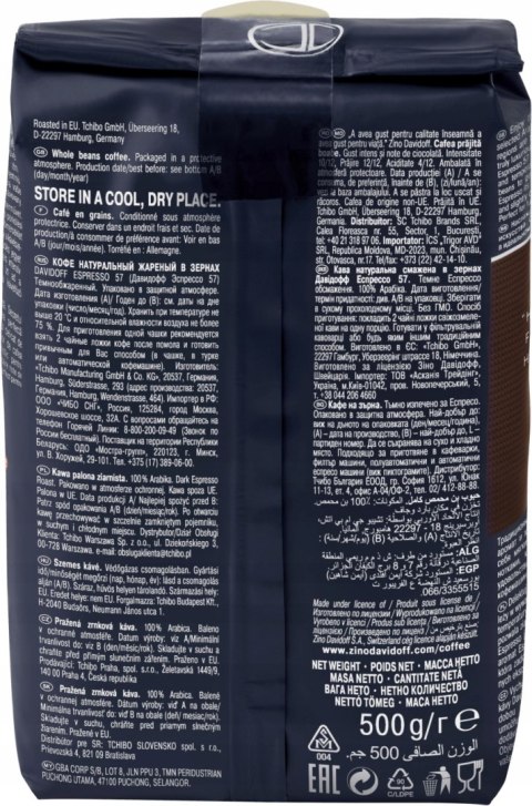 KAWA DAVIDOFF ESPRESSO 57 INTENSE ZIARNISTA 500g KAWA DAVIDOFF ESPRESSO 57 INTENSE ZIARNISTA 500g