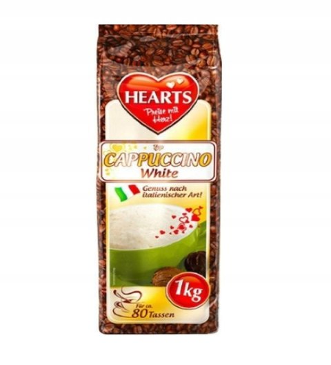 Kawa cappuccino Hearts WHITE 1 kg Kawa cappuccino Hearts WHITE 1 kg
