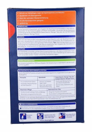 Niemiecka Sól do Zmywarki G&G 2kg DE